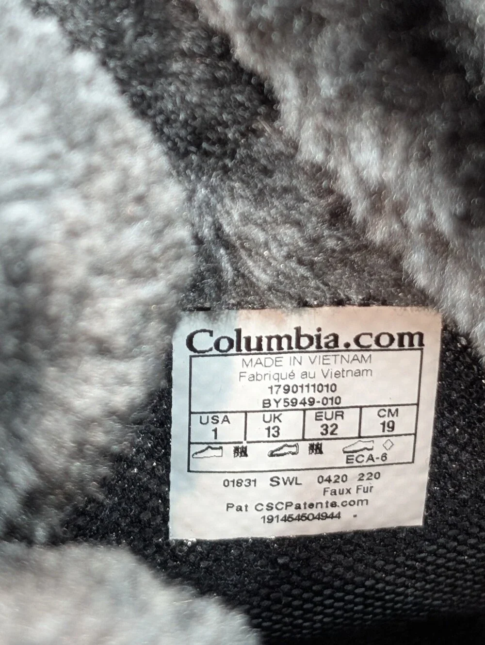 Columbia Youth Minx Mid 3 Waterproof Insulated Winter Snow Boots Sz 1